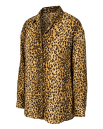 Vintage LizWear Leopard Print Blouse | 100% Rayon | Size Medium | 90s Animal Print Top