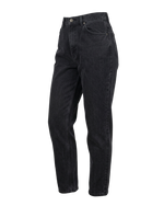 Lee Vintage Black Denim Jeans — 90s High Waist Tapered Leg Women's Mom Jeans