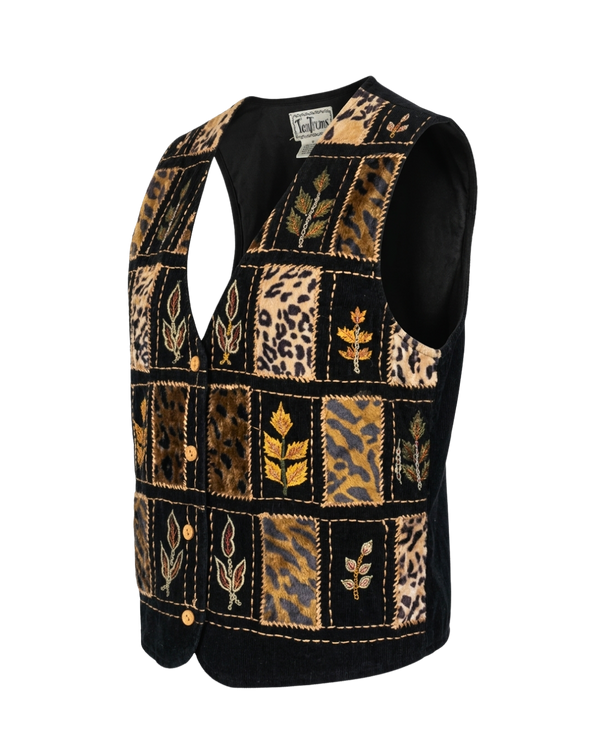 TonTons patchwork velvet vest back view