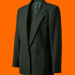 Vintage Alfred Dunner Forest Green Oversized Blazer | Gold Buttons | 90s Boyfriend Jacket Women's