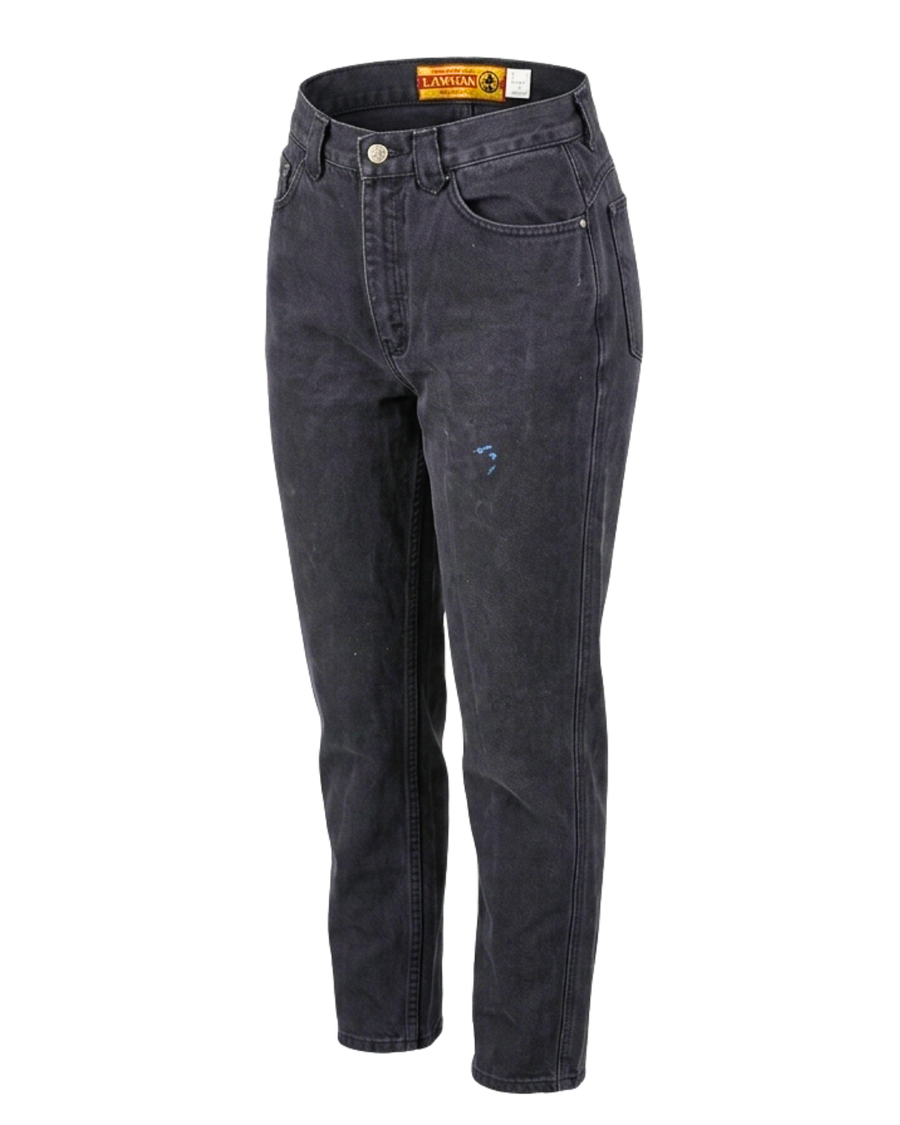 Vintage Lawman Black Western High-Rise Jeans | Scalloped Yoke | Size 9 | Cowgirl Y2K Aesthetic