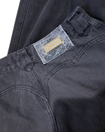 Vintage Lawman Black Western High-Rise Jeans | Scalloped Yoke | Size 9 | Cowgirl Y2K Aesthetic