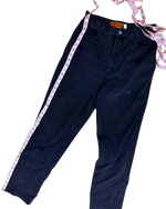 Vintage Lawman Black Western High-Rise Jeans | Scalloped Yoke | Size 9 | Cowgirl Y2K Aesthetic