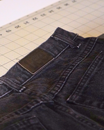 Lee Vintage Black Denim Jeans — 90s High Waist Tapered Leg Women's Mom Jeans