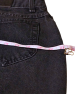 Lee Vintage Black Denim Jeans — 90s High Waist Tapered Leg Women's Mom Jeans
