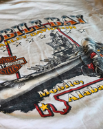 Vintage Harley-Davidson Mobile Bay Alabama Long-Sleeve Tee — 100% Cotton Made in USA Size M
