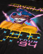 Disney Powerline Stand Out Tour '94 Tee — A Goofy Movie Vintage Concert Style Graphic Tee Black
