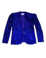 In The Mood Royal Blue Lace Blazer | Vintage Statement Blazer | Size 10