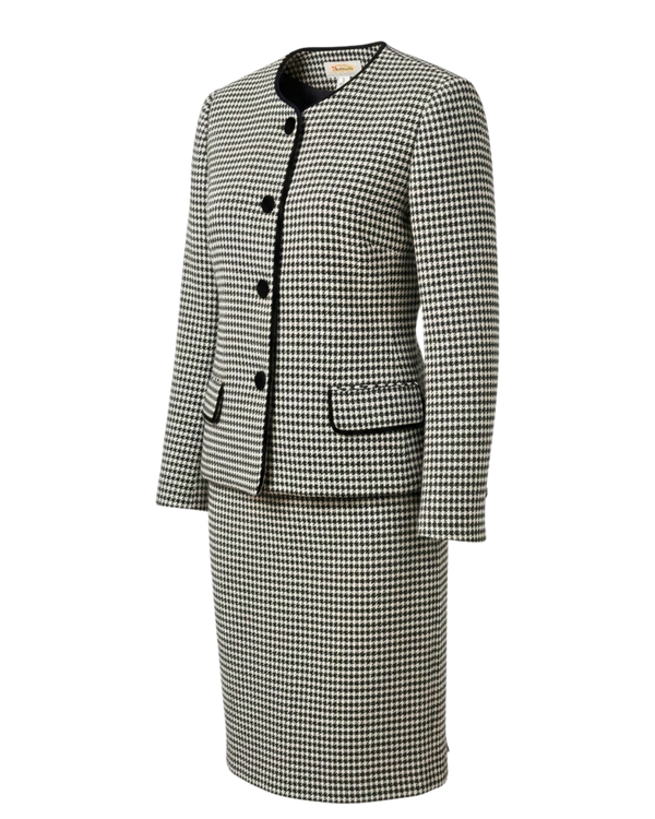 Talbots houndstooth suit - transparent background photo