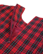 Santa Fe Red Royal Stewart Tartan Two-Piece Set | Vintage Plaid Skirt Set | Size 8