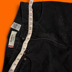 Vintage Levi's 550 Black Relaxed Fit Jeans | W31 L32 | Y2K Faded Charcoal Denim Grunge Streetwear