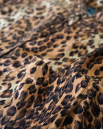 Vintage LizWear Leopard Print Blouse | 100% Rayon | Size Medium | 90s Animal Print Top