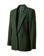 Vintage Alfred Dunner Forest Green Oversized Blazer | Gold Buttons | 90s Boyfriend Jacket Women's
