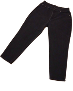 Lee Vintage Black Denim Jeans — 90s High Waist Tapered Leg Women's Mom Jeans
