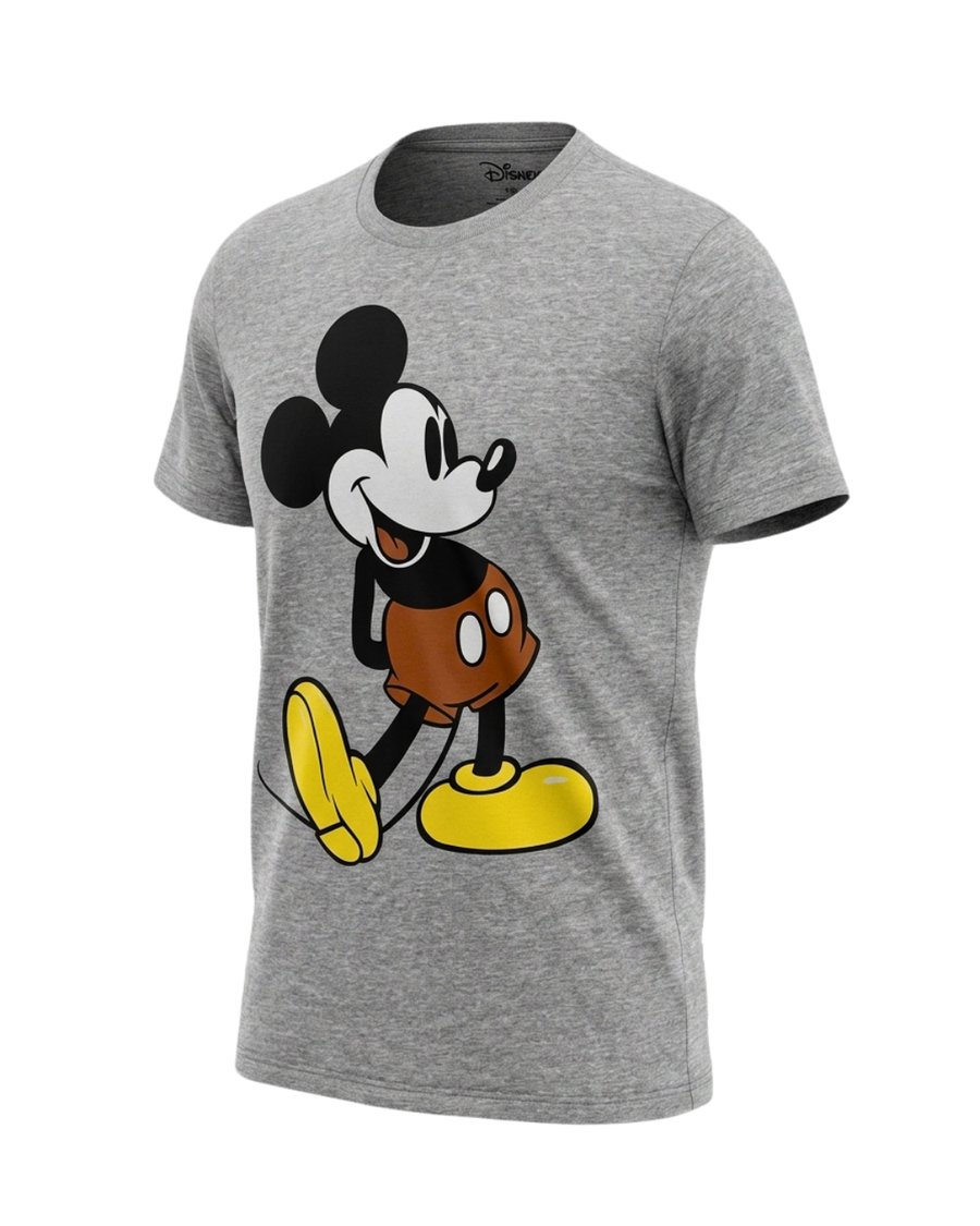 Disney Mickey Mouse Classic Graphic Tee — Gray Heather Official Disney Size M