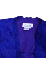 In The Mood Royal Blue Lace Blazer | Vintage Statement Blazer | Size 10