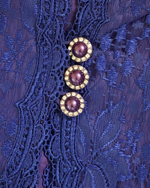 In The Mood Royal Blue Lace Blazer | Vintage Statement Blazer | Size 10