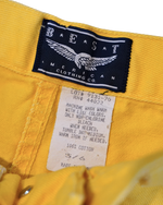 B.E.S.T Yellow Denim Button-Front Mini Skirt | Vintage Y2K Skirt | Size 5